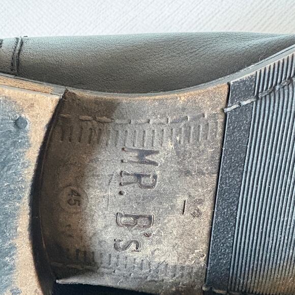 Mr. Bs Black Leather Lace-Up Boots 12 Made in Romania Butter Soft OldMoney - Picture 4 of 11